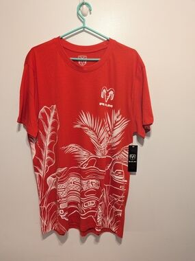 RAM Red Short-Sleeve Graphic Palm T-Shirt